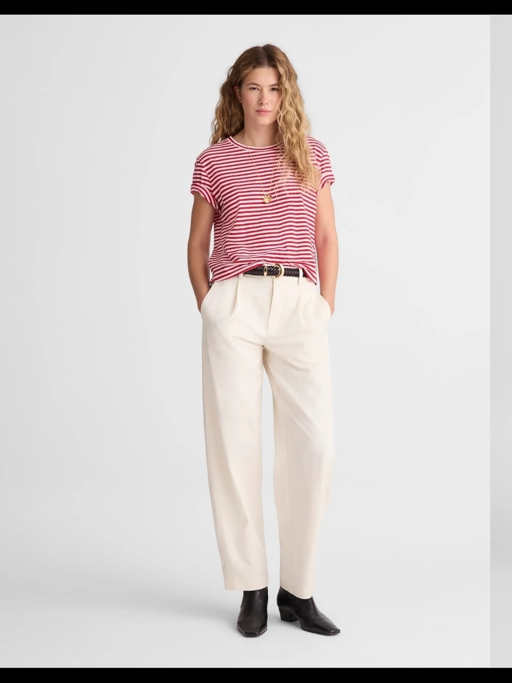 Madewell The Barrel-Leg Pant in Drapey Twill - Plus 14